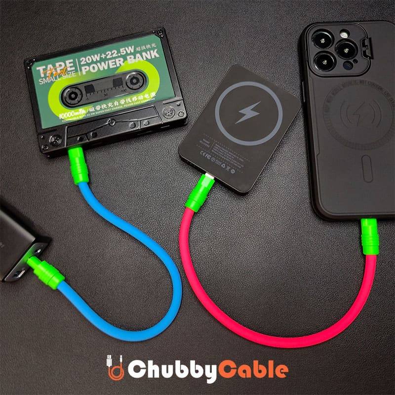 Color Block Chubby Power Bank Friendly Cable Chubbycable 2679