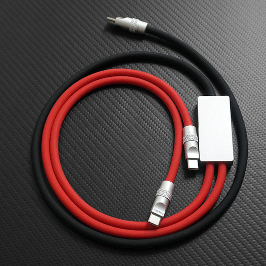 "Multi Chubby" 2 IN 1 100W Charge Cable