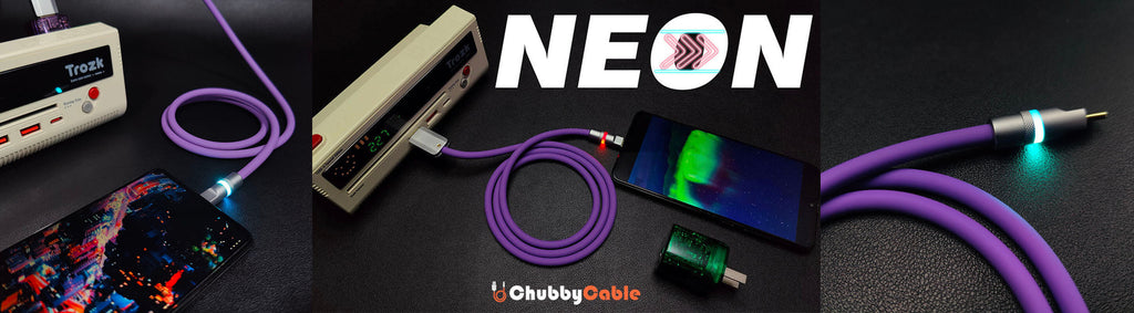 ✨Witness The Enchanting Beauty Of Gradient Neon Light Cable For Yourself!