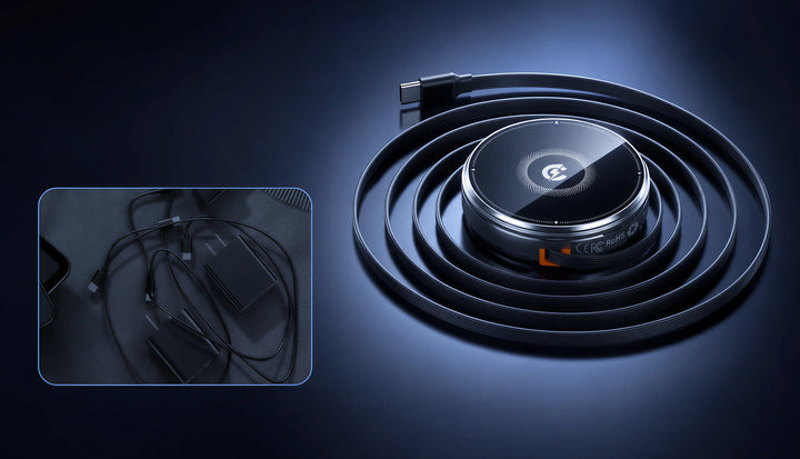 Clutter-Free Power: The Metal 3-in-1 Magnetic Wireless Charger with Retractable Cable