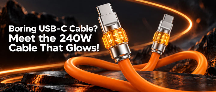 Still Using a Boring USB-C Cable? Meet the 240W Cable That Glows!
