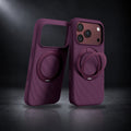 ChubbyArmor Wave – Soft-Touch Magnetic Case with 360° Rotating Stand for iPhone