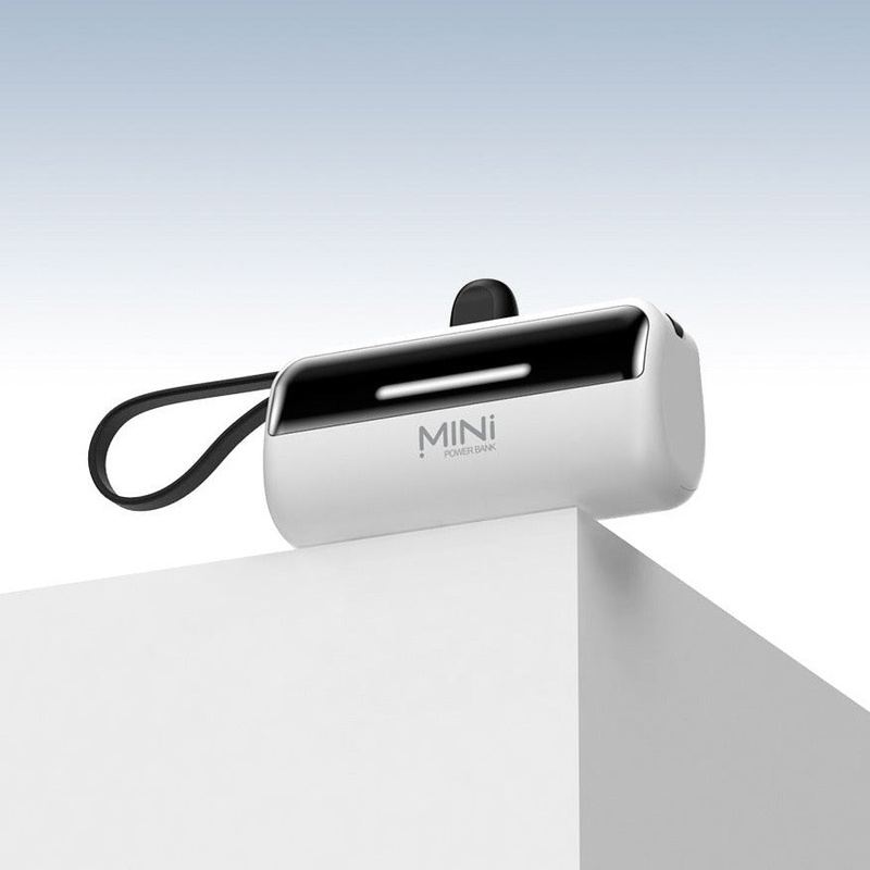 2-In-1 5000mAh Mini Portable Power Bank With Hidden Stand