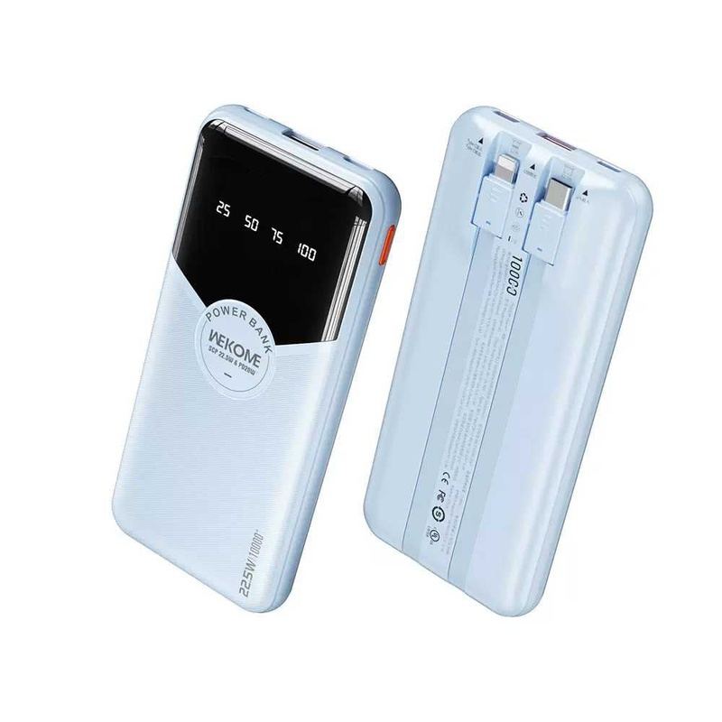 20000mAh 22.5W 4-In-1 Fast Charging Power Bank With Built-In Cable