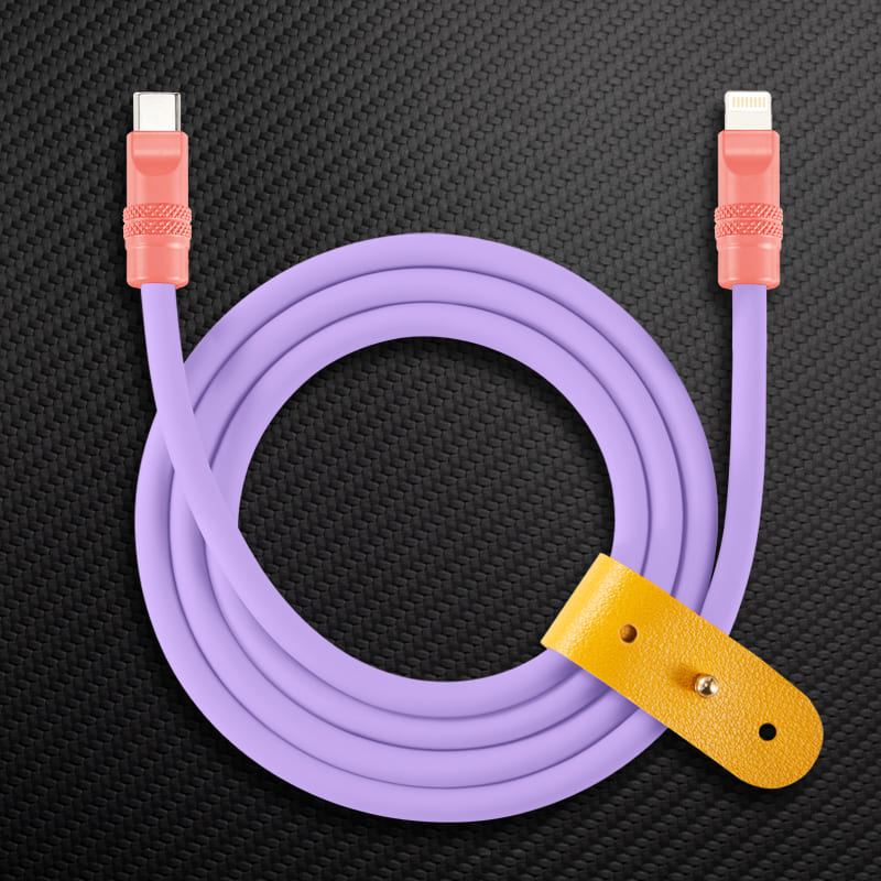 240W Contrast Color Silicone Fast Charging Cable