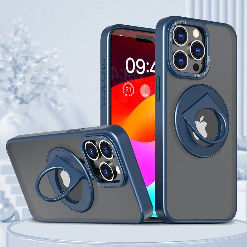 3-In-1 Rotating Invisible Stand Magnetic Magsafe iPhone Case