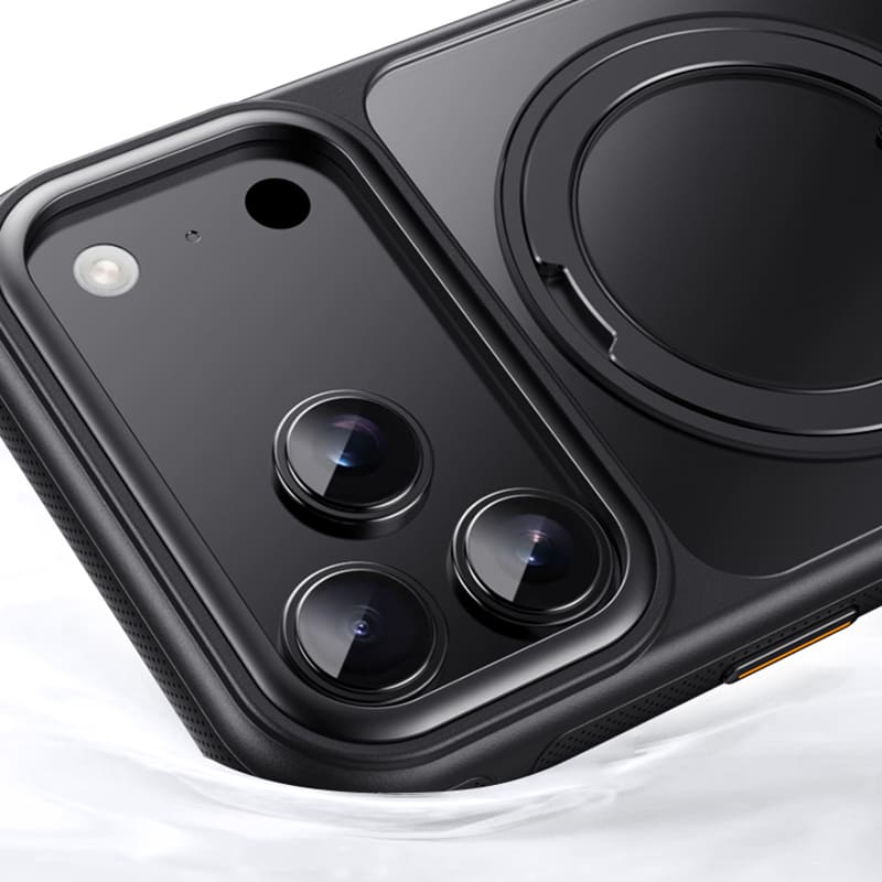 360° Rotating Stand Magnetic Case For iPhone 17 - Stress-Relief Kickstand & Camera Button 16/17