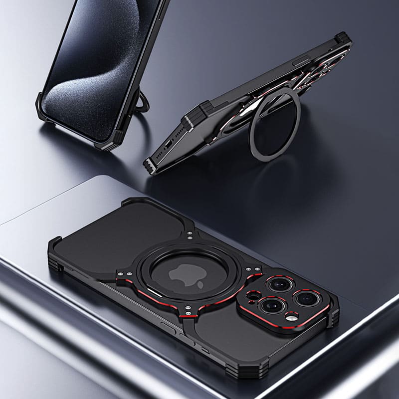 360° Stand Magnetic Cooling iPhone Case