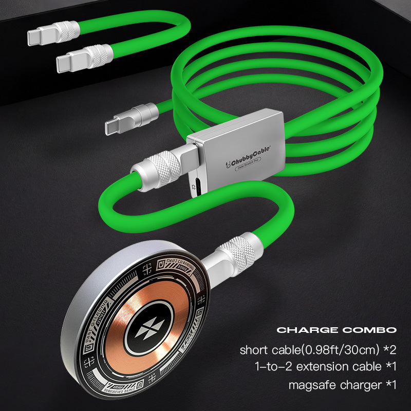 4-in1 Magnetic Charger & 3 Cables Go Charging Combo