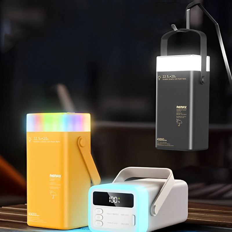 40000mah Fast Charging Outdoor Colorful LED Portable Power Bank