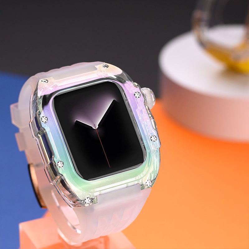 44/45mm Fashion Illusion One Piece Protective Case for Apple Watch