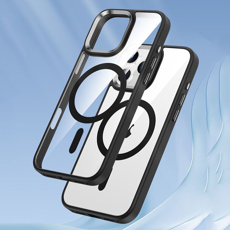 All-Inclusive Transparent Anti-Fall Magnetic Mobile Phone Case Suitable For iphone