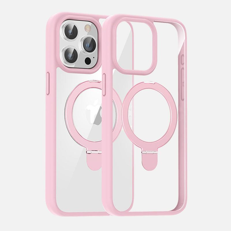 All-Inclusive Transparent Magnetic Bracket Anti-Fall Mobile Case Suitable For iphone