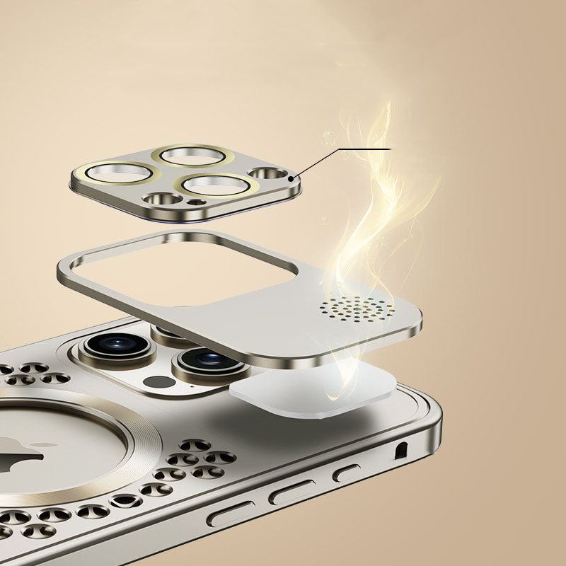 Aluminum Alloy Heat Dissipation Breathable Aromatherapy Case Suitable For iphone