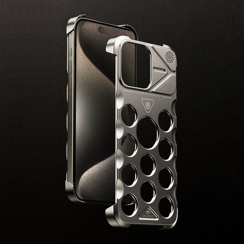 Aluminum Alloy Honeycomb Case With Built-in Aroma For iPhone 16