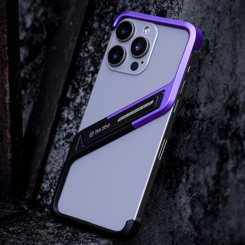 Aluminum Bezel-less Cooling Phone Case with Stand