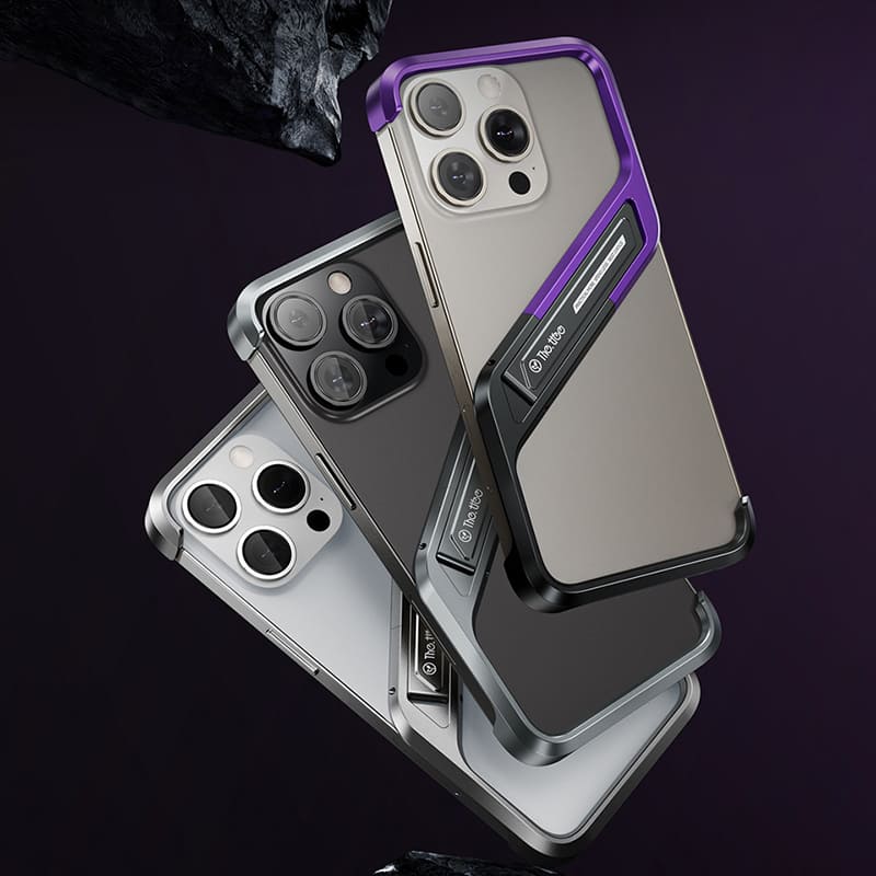 Aluminum Bezel-less Cooling Phone Case with Stand