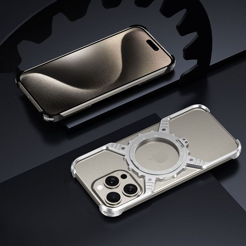 Aluminum Magnetic 360° Rotating Stand Phone Case