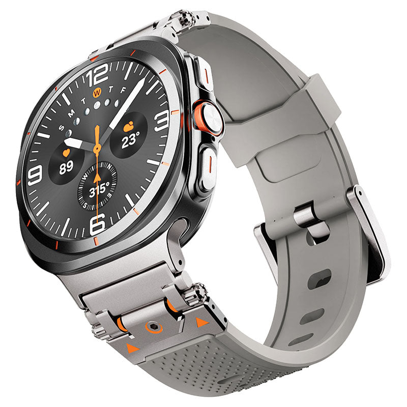 Bayer TPU Titanium Metal Stainless Steel Sports Strap for Samsung 4/5/6/7/Ultra