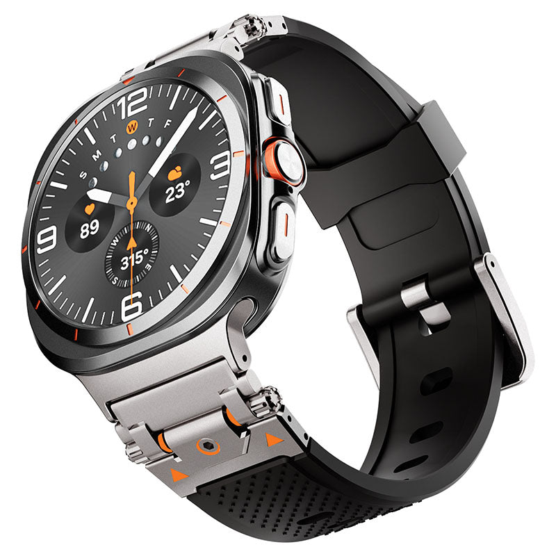 Bayer TPU Titanium Metal Stainless Steel Sports Strap for Samsung 4/5/6/7/Ultra