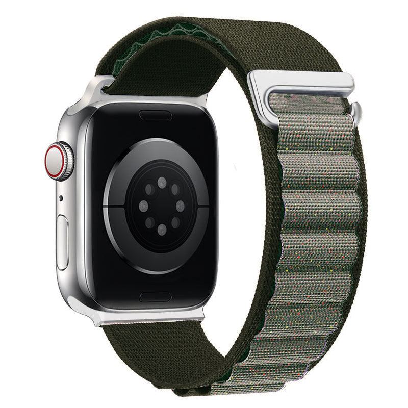 "Braided Multi-Color Band" Double Layer Nylon Loop For Apple Watch