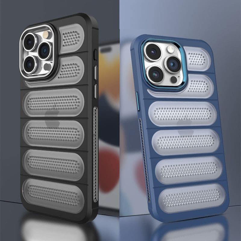 Breathable Frosted Translucent Mesh Heat Dissipation Silicone iPhone Case
