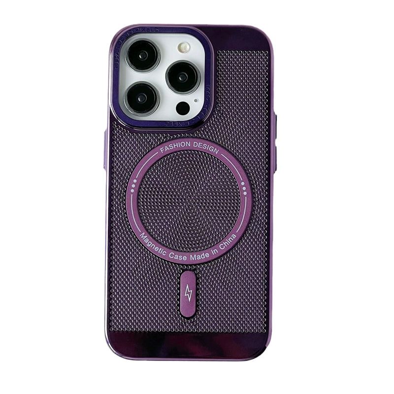 Breathable Heat Dissipation Electroplated Magnetic Phone Case