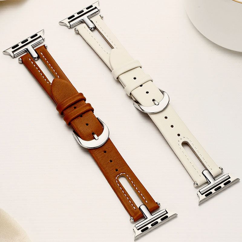 Breathable Hollow Leather Band For Apple Watch