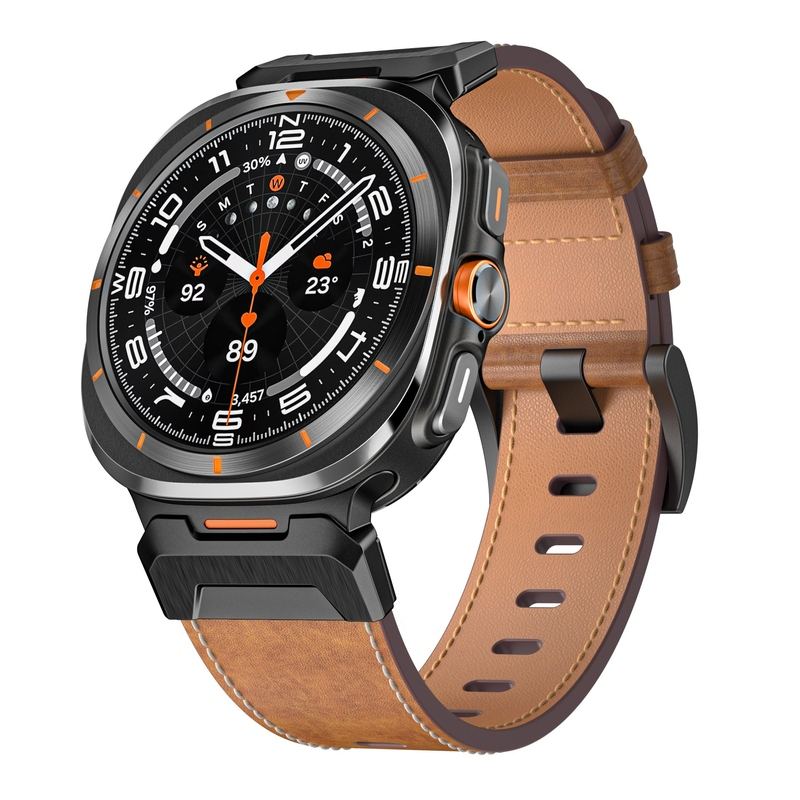 Leather galaxy watch strap sale
