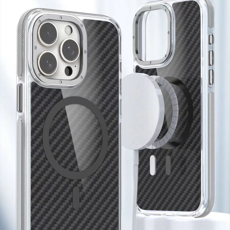 Carbon Fiber Patterned Magnetic Suction Case