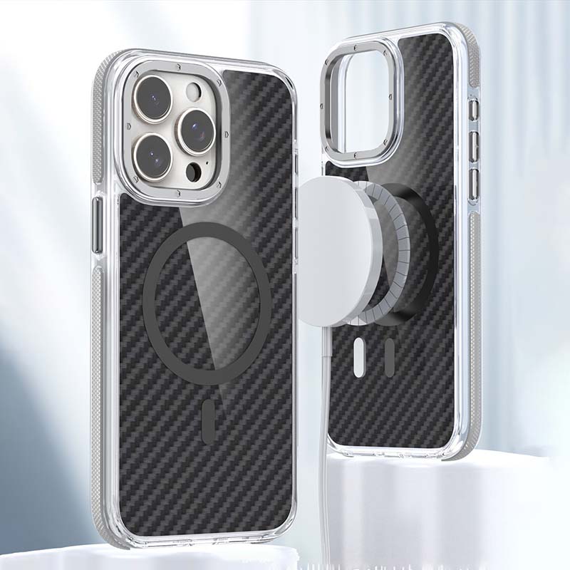 Carbon Fiber Patterned Magnetic Suction Case