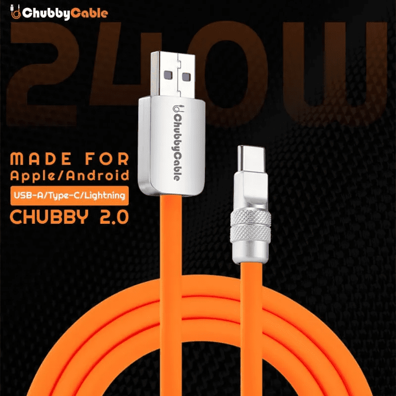 "Chubby 2.0" Classic Color 240W Fast Charging Cable