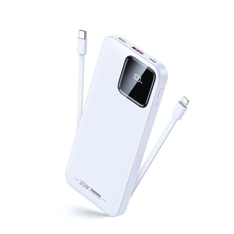 "Chubby" 22.5W 30000mAh Power Bank With Built-In Cord