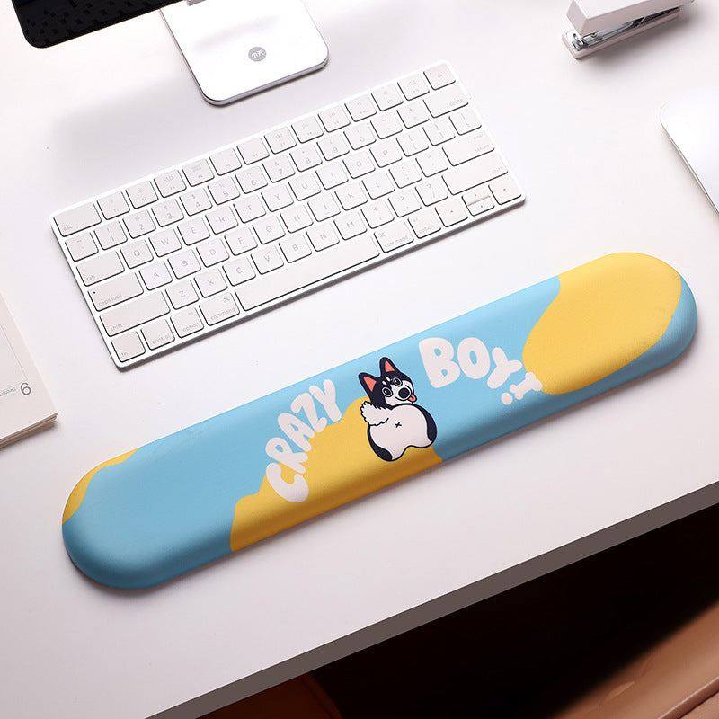 "Chubby Comfort" Silicone Keyboard Wrist Rest & Mouse Pad Set - Cute Pets