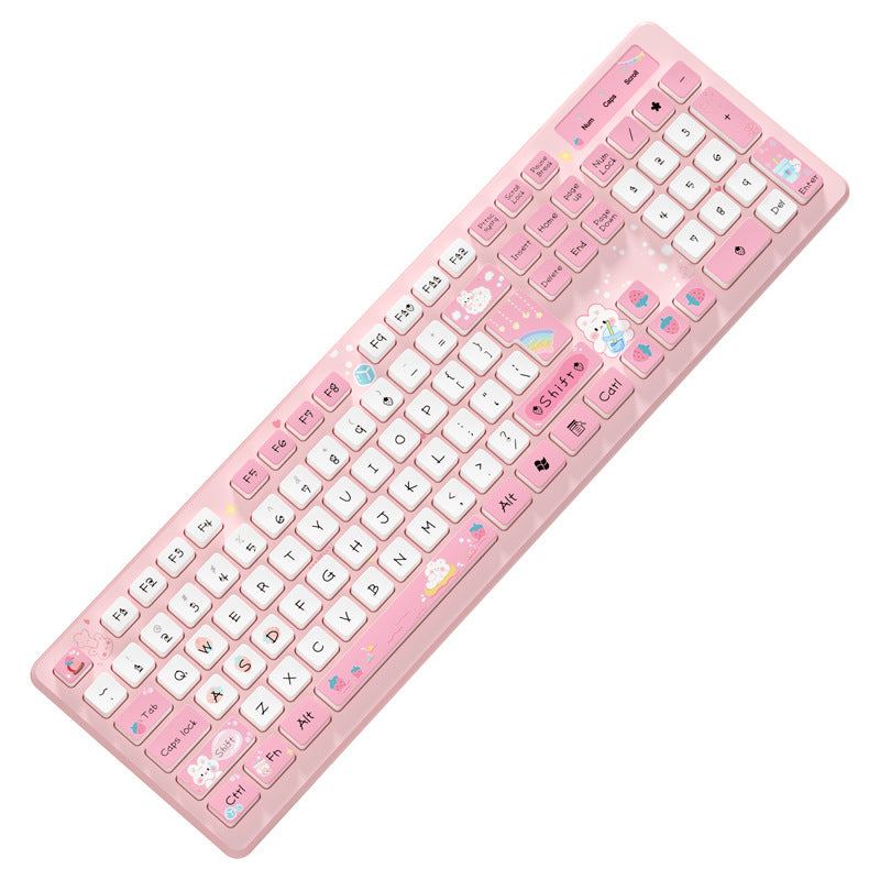 "Chubby" Cute Style Creative Painted Keyboard