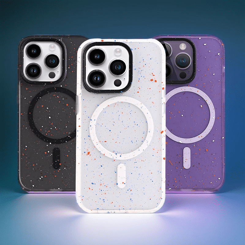 "Chubby" Ink Splash Clear Magnetic iPhone Case
