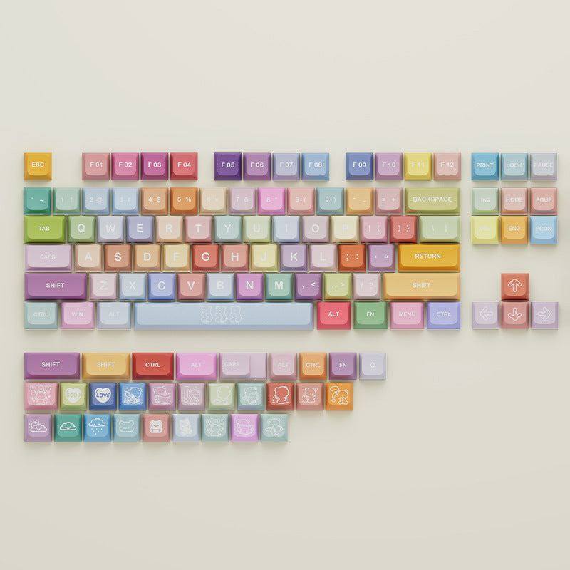 "Chubby Keycap" XDA Mechanical Keyboard Keycap Set - Bear Theme