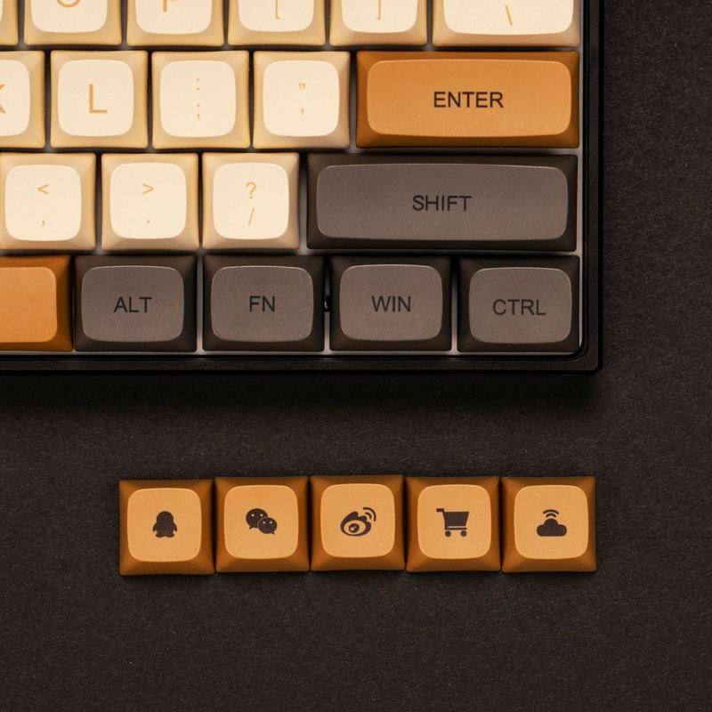"Chubby Keycap" XDA Mechanical Keyboard Keycap Set - Shimmer Theme