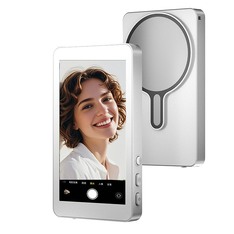 Chubby Magnetic Vlog Selfie Monitor Screen for Iphone & Samsung, with Magnetic Phone Holder Clip Mount