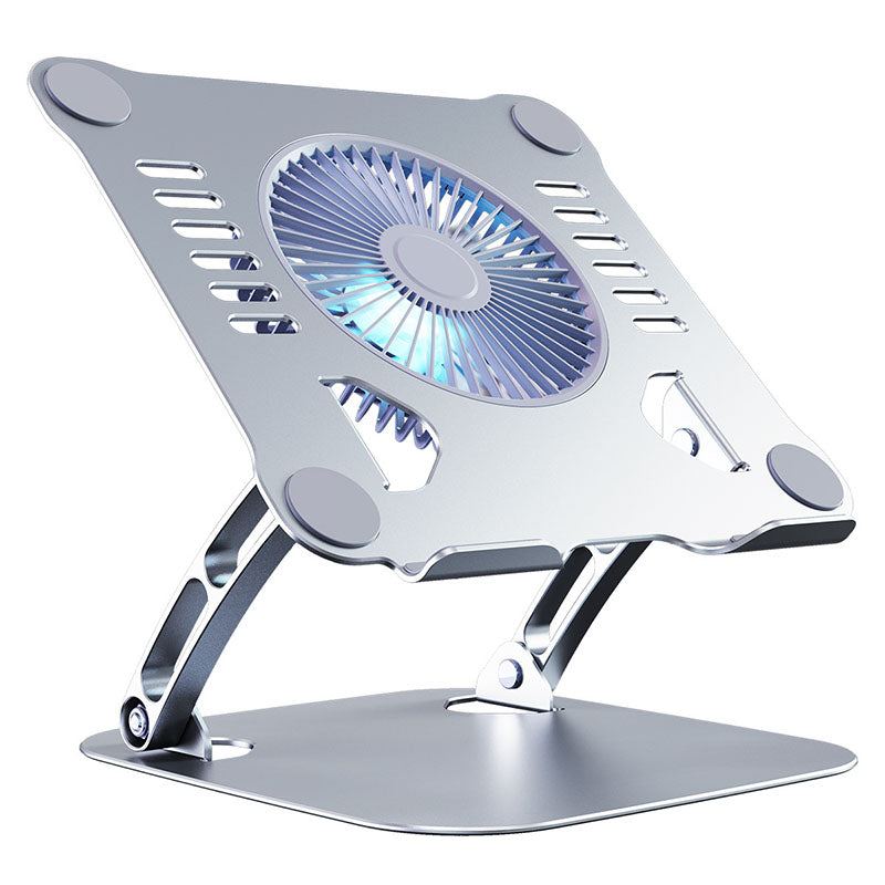 "Chubby" Metal Foldable Fan Cooling Heightening Computer Stand