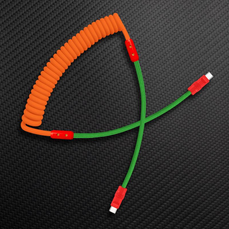 "Chubby Mood" Silicone Braided Fast Charging Cable #831