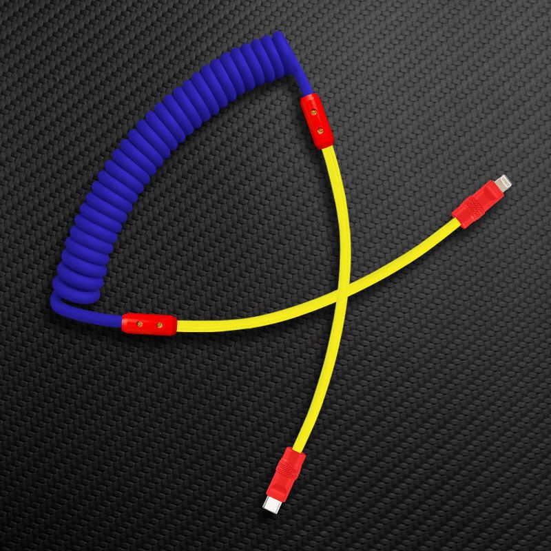 "Chubby Mood" Silicone Braided Fast Charging Cable #831