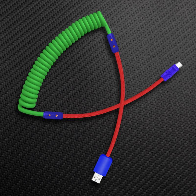 "Chubby Mood" Silicone Braided Fast Charging Cable #831