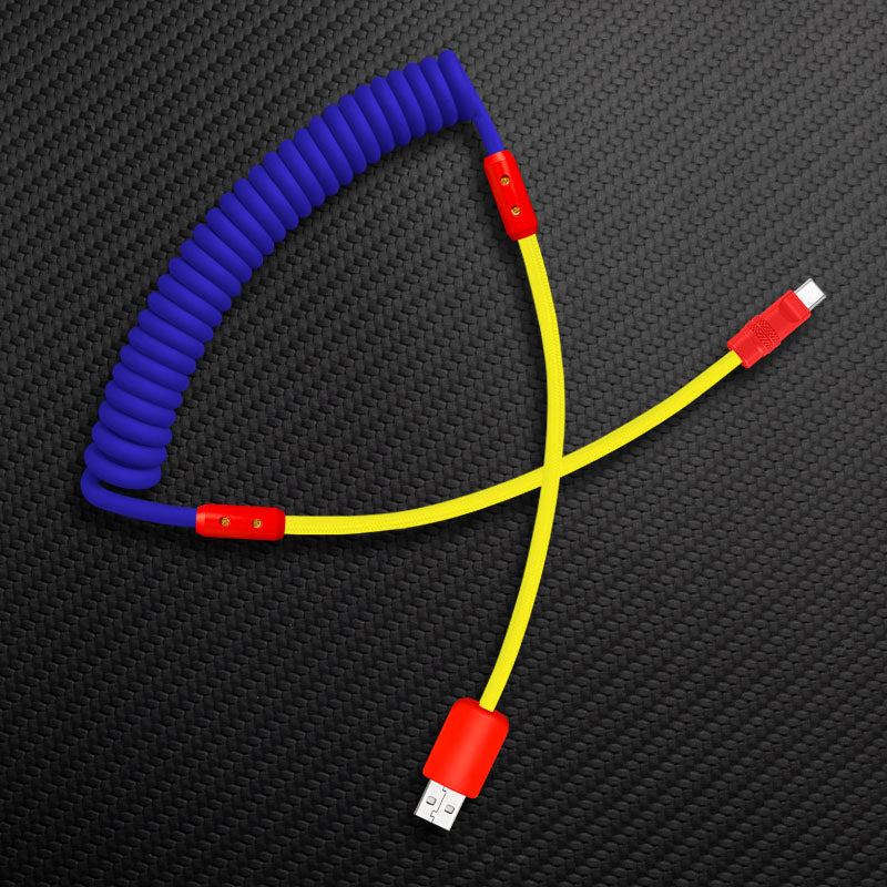 "Chubby Mood" Silicone Braided Fast Charging Cable #831