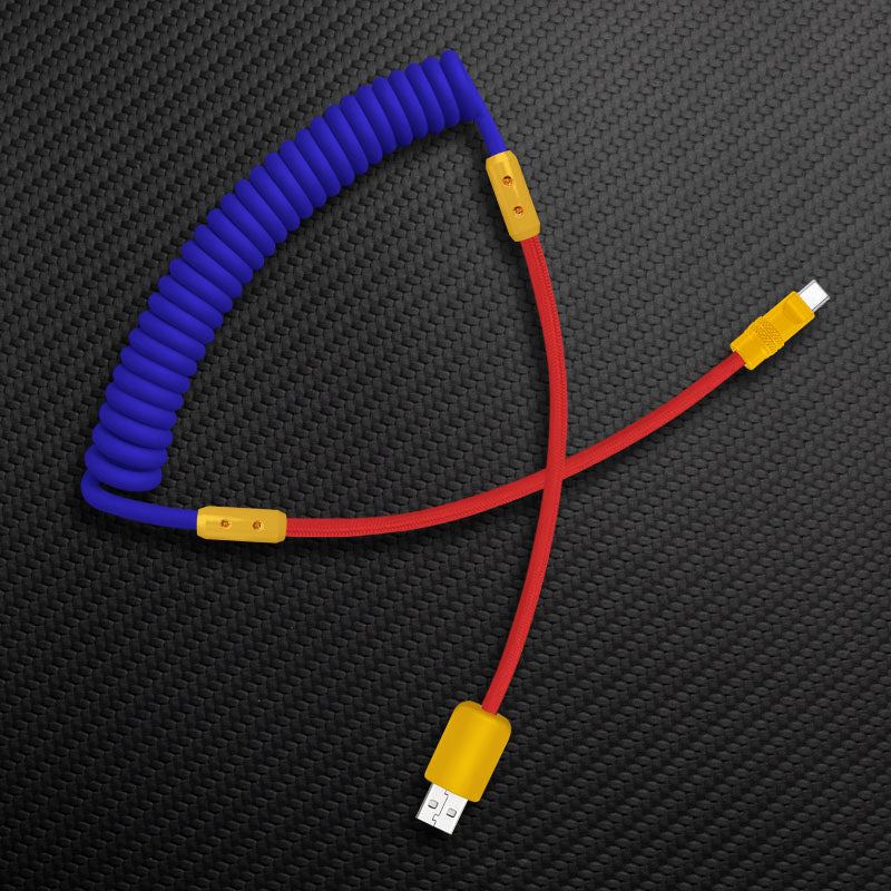 "Chubby Mood" Silicone Braided Fast Charging Cable #831