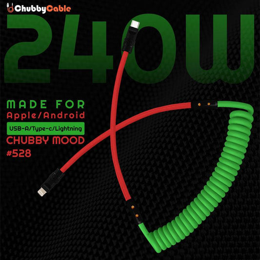 "Chubby Mood" Silicone Braided Fast Charging Cable #528