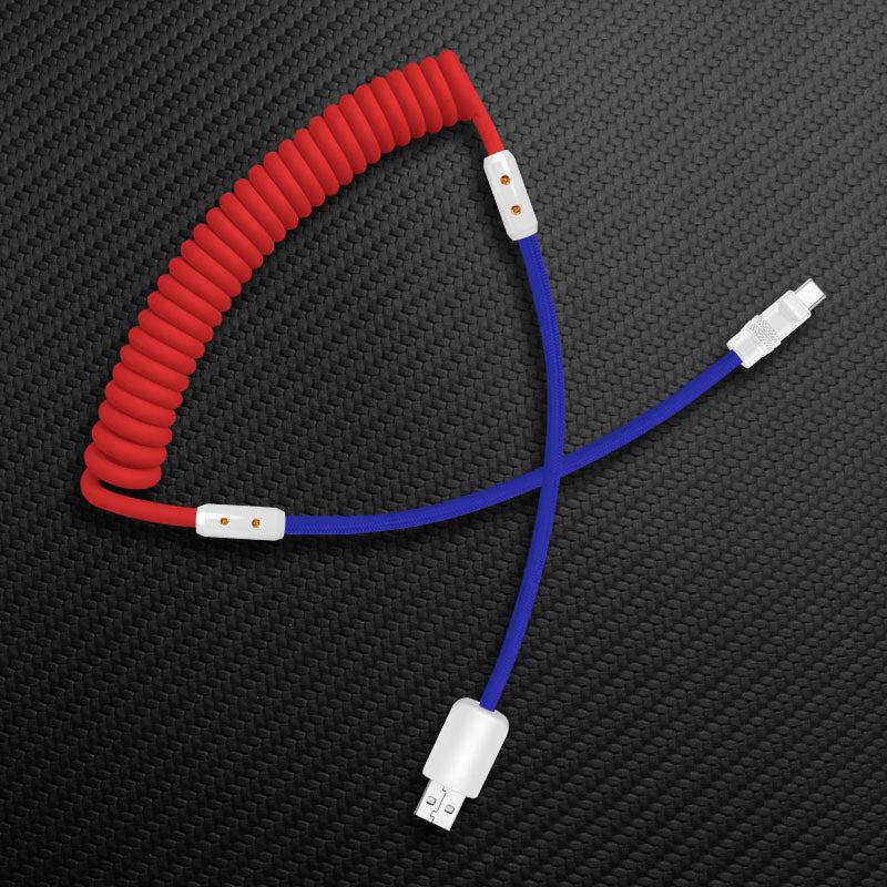 "Chubby Mood" Silicone Braided Fast Charging Cable #831