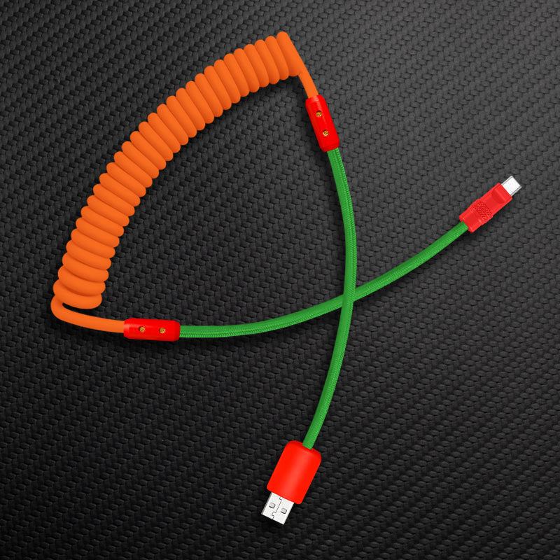 "Chubby Mood" Silicone Braided Fast Charging Cable #831