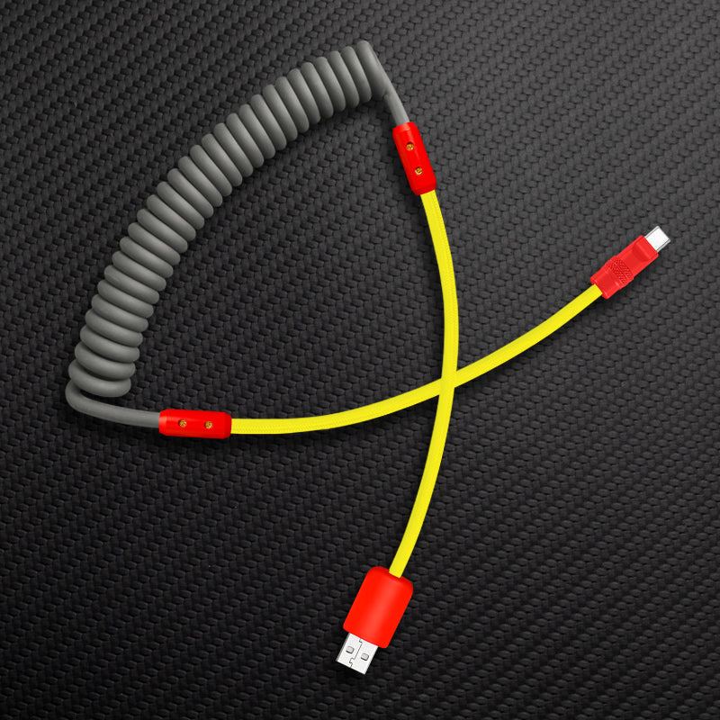 "Chubby Mood" Silicone Braided Fast Charging Cable #831