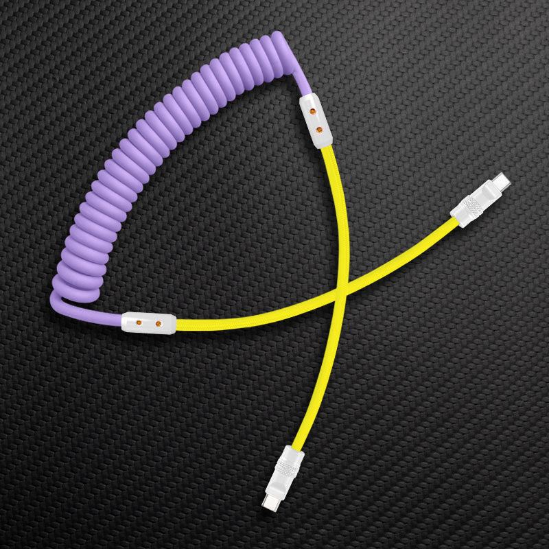 "Chubby Mood" Silicone Braided Fast Charging Cable #831